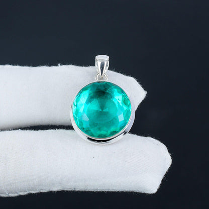 Green Apatite Gemstone Pendant