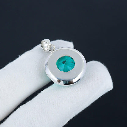 Green Apatite Gemstone Pendant