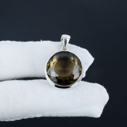 Brown Smoky Topaz Gemstone Pendant