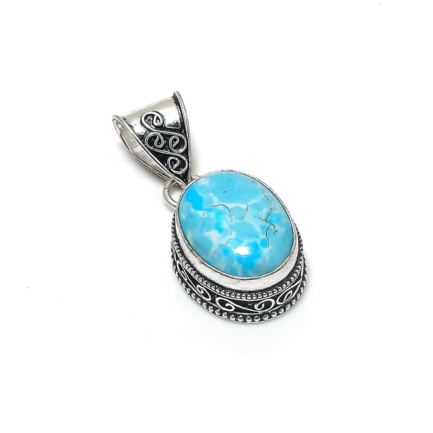 Blue Larimar Gemstone Pendant