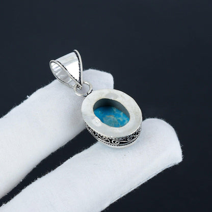 Blue Larimar Gemstone Pendant
