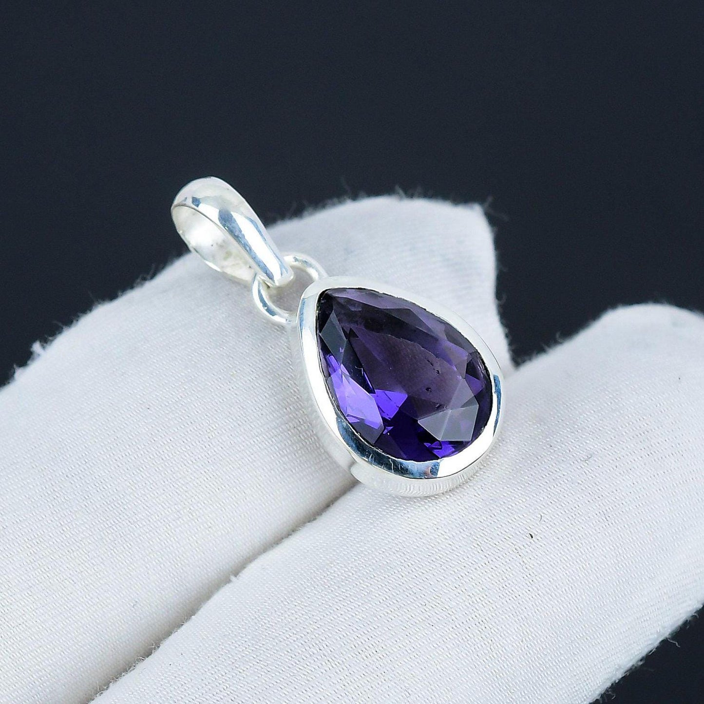 Purple Amethyst Gemstone Pendant