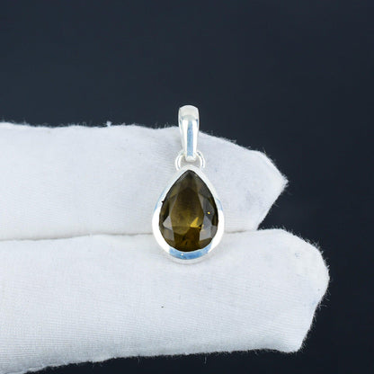 Smoky Brown Topaz Gemstone Pendant