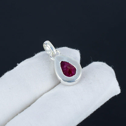 Red Ruby Gemstone Pendant
