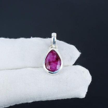Red Ruby Gemstone Pendant