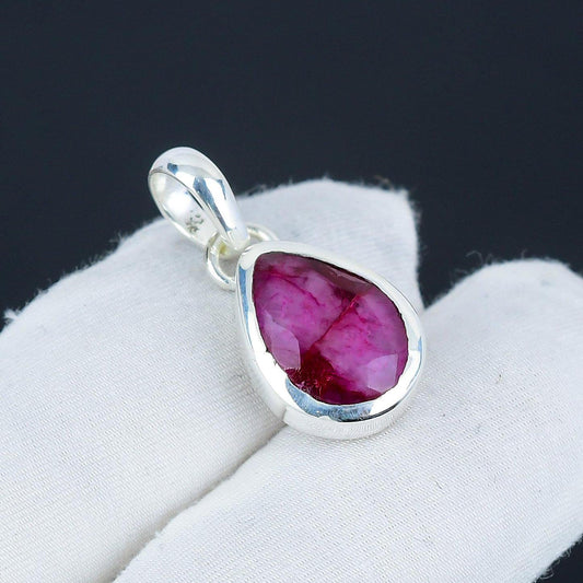 Red Ruby Gemstone Pendant