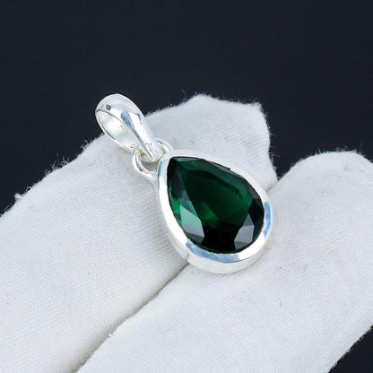 Green Chrome Diopside Gemstone Pendant