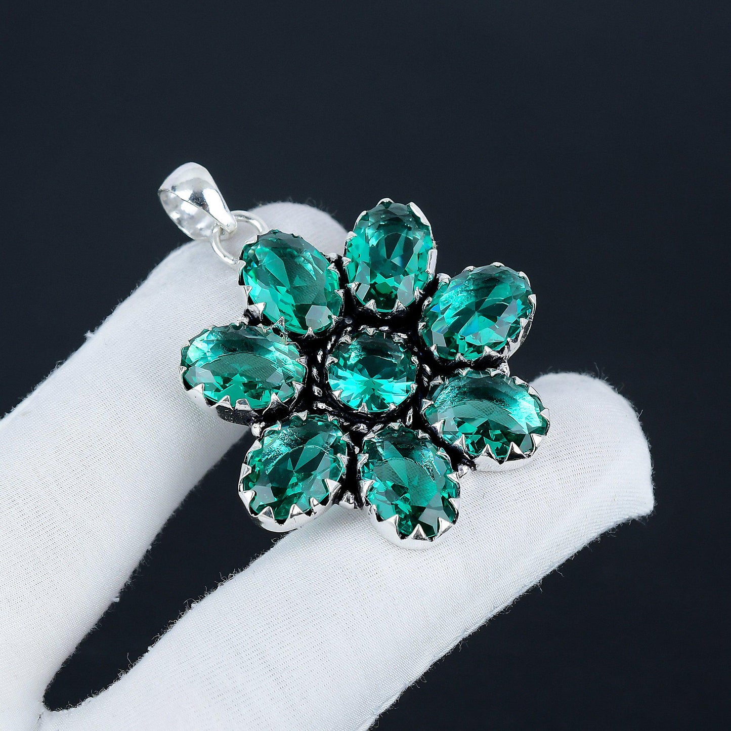 Green Apatite Gemstone Pendant