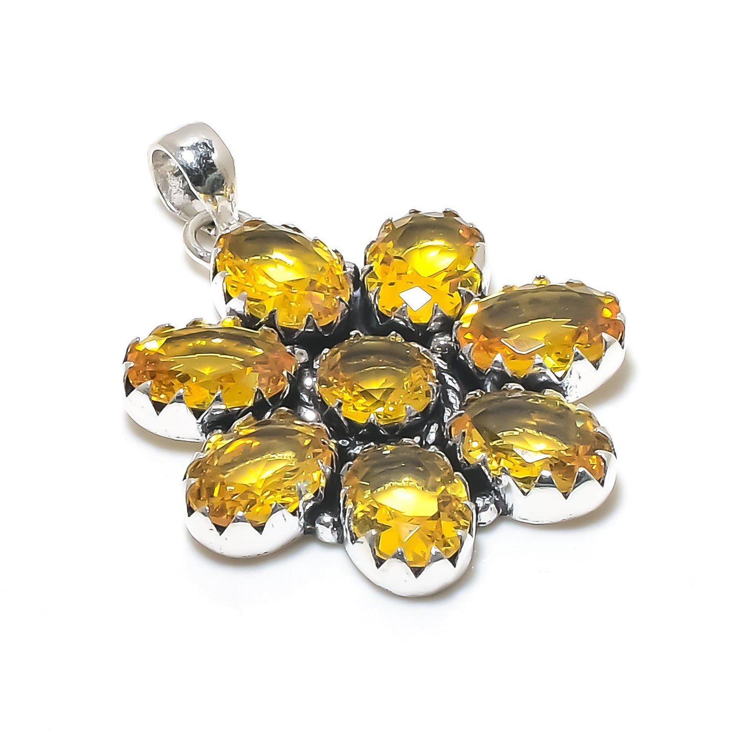 Yellow Citrine Gemstone Pendant