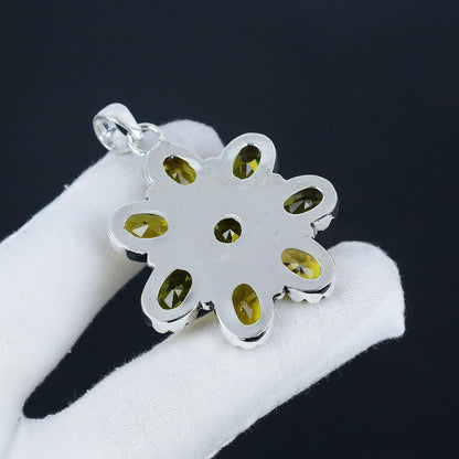 Yellow Citrine Gemstone Pendant