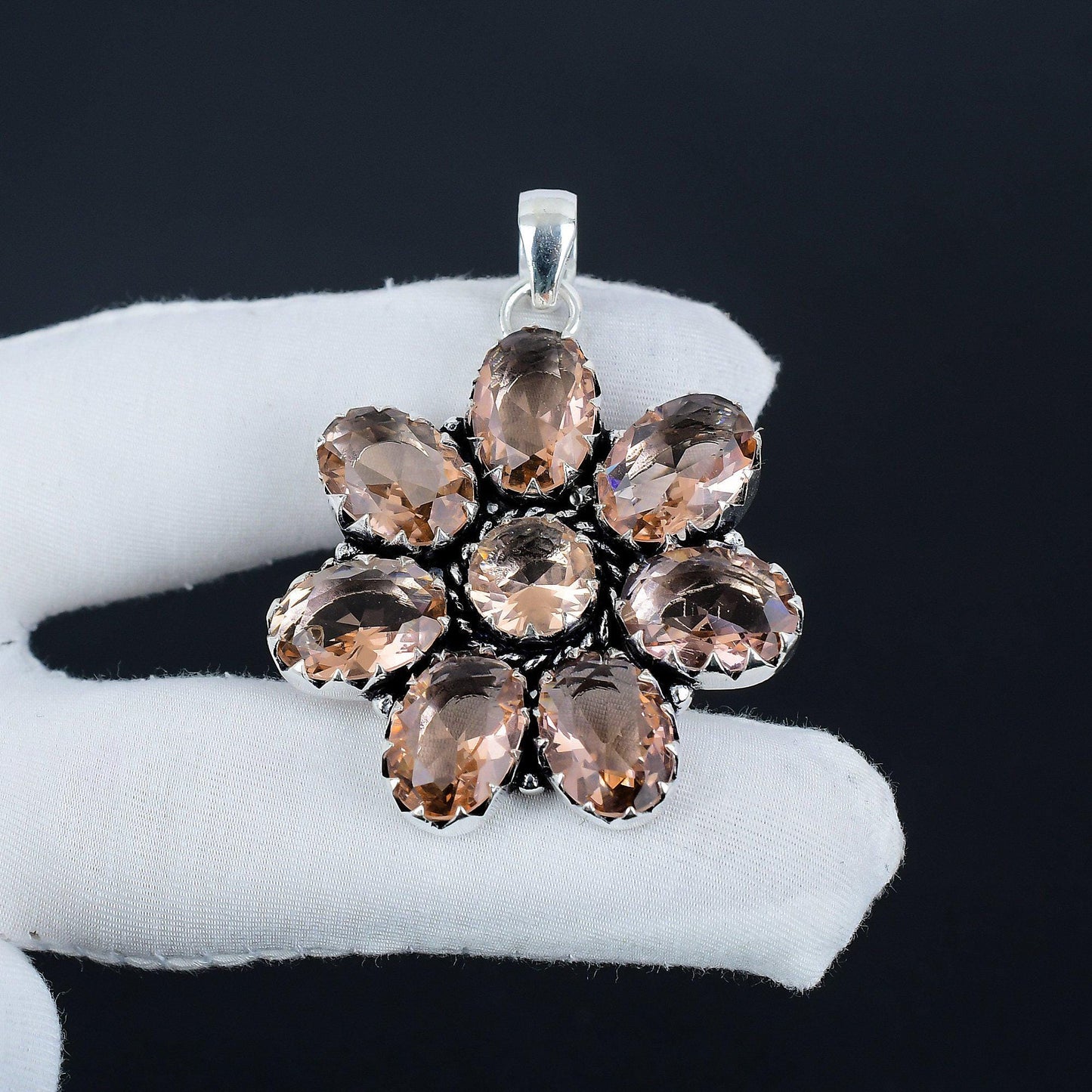 Pink Morganite Gemstone Pendant