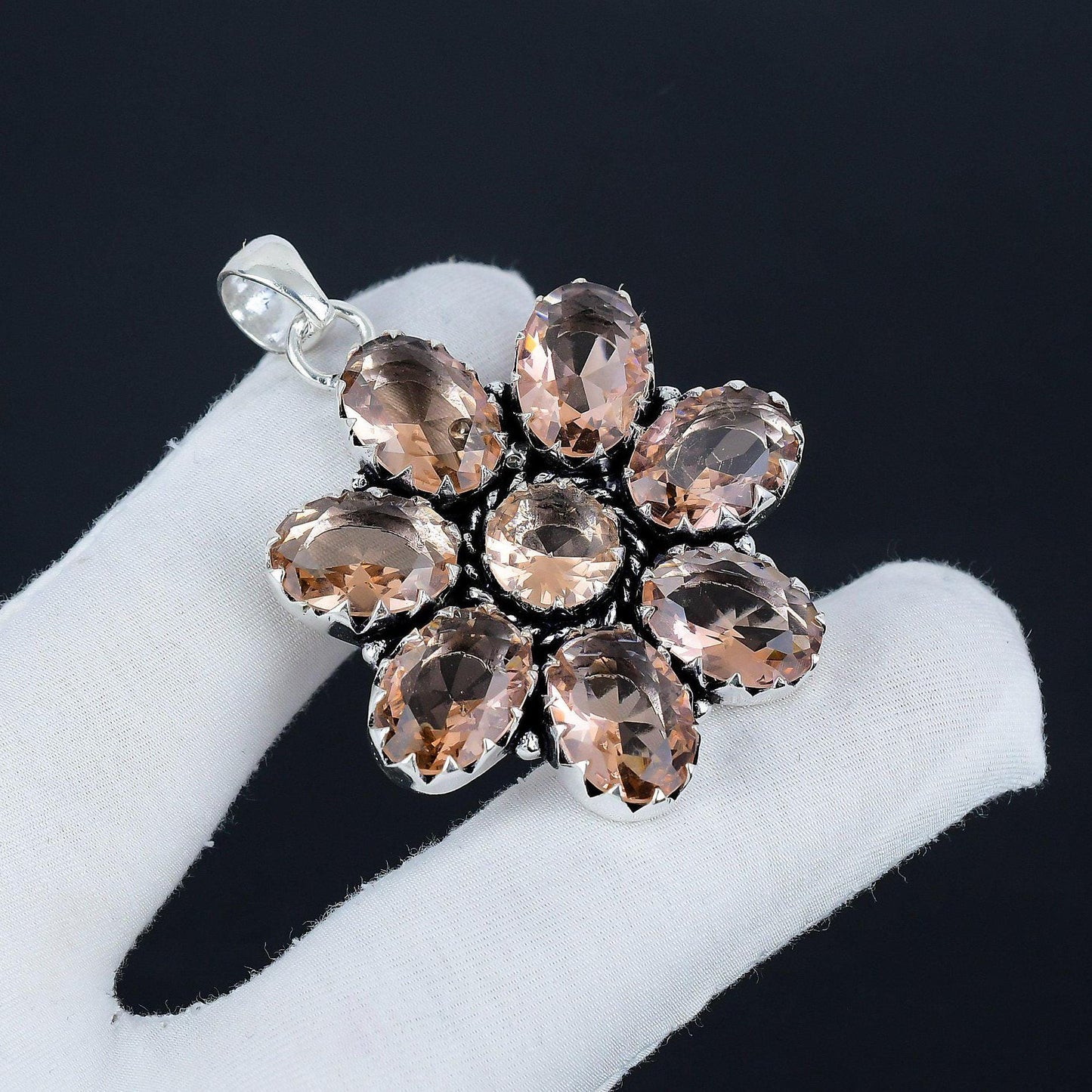Pink Morganite Gemstone Pendant