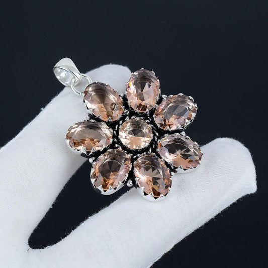 Pink Morganite Gemstone Pendant