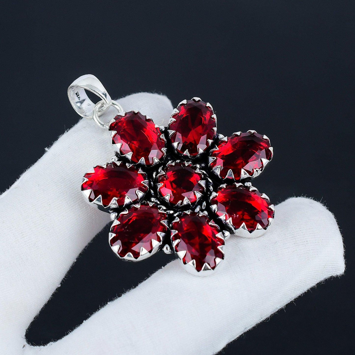 Red Garnet Gemstone Pendant