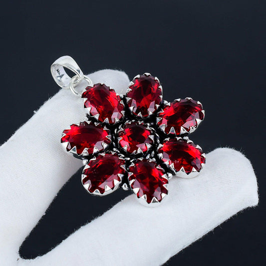 Red Garnet Gemstone Pendant