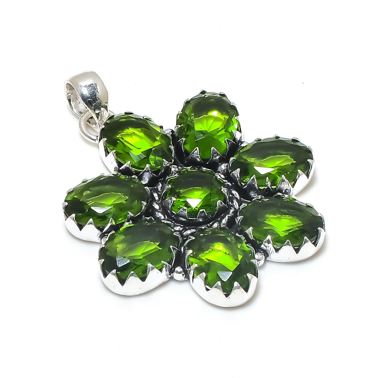 Green Peridot Gemstone Pendant