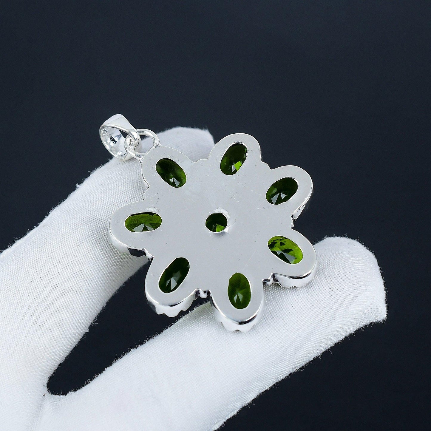 Green Peridot Gemstone Pendant