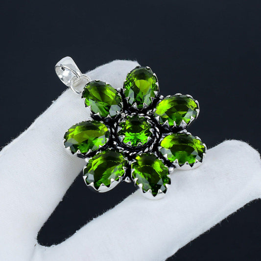 Green Peridot Gemstone Pendant