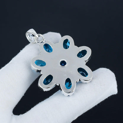 Blue Topaz Gemstone Pendant