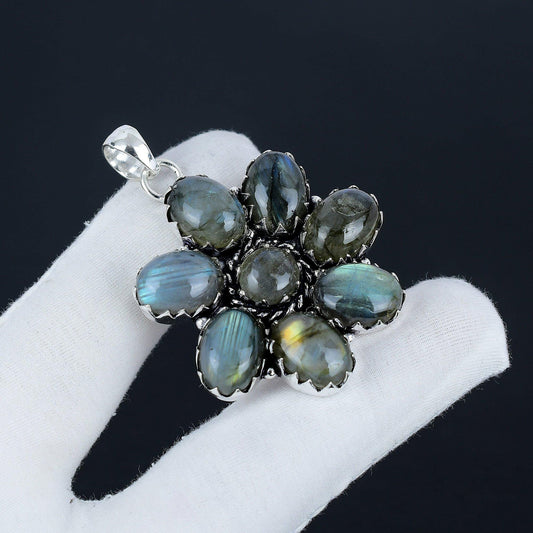 Blue Labradorite Gemstone Pendant