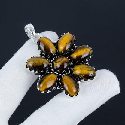Golden Brown Tiger Eye Gemstone Pendant