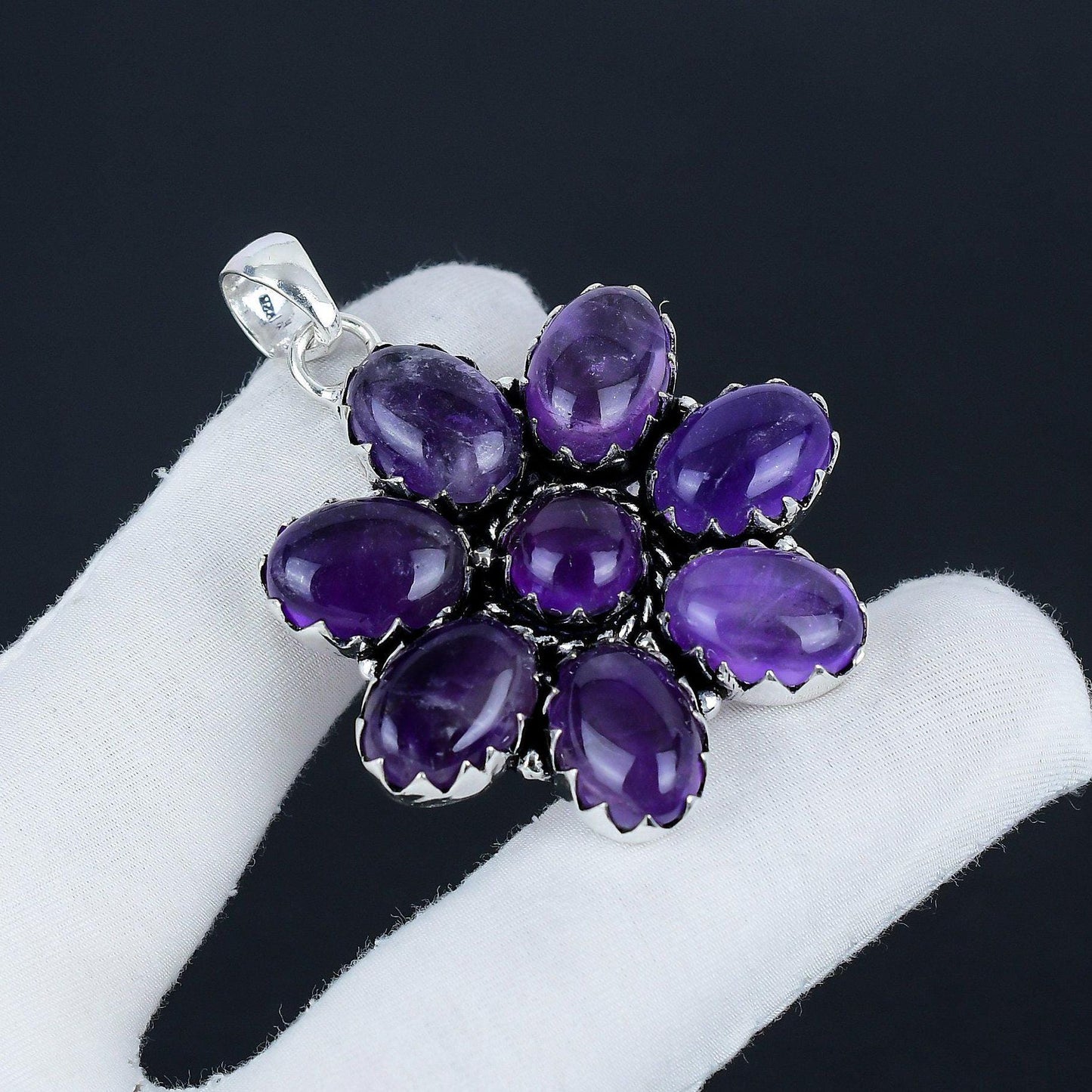 Purple Amethyst Gemstone Pendant