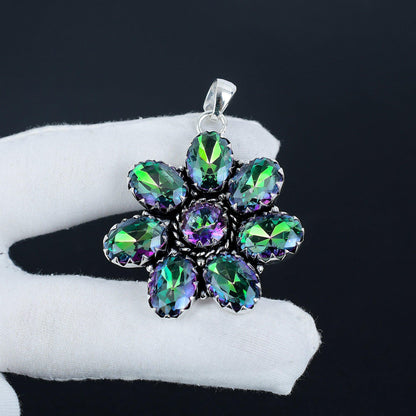 Rainbow Mystic Topaz Gemstone Pendant