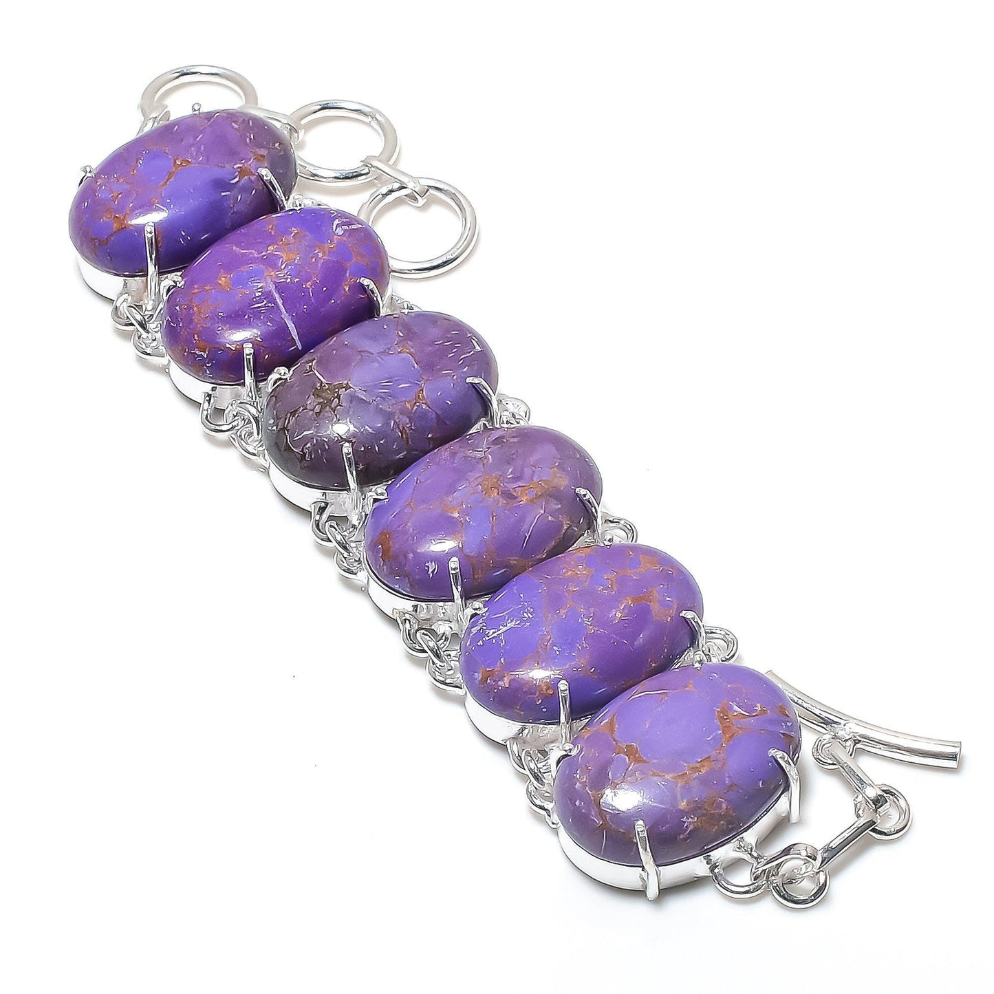 Purple Turquoise Gemstone Bracelet