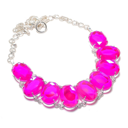 Pink Topaz Gemstone Necklace