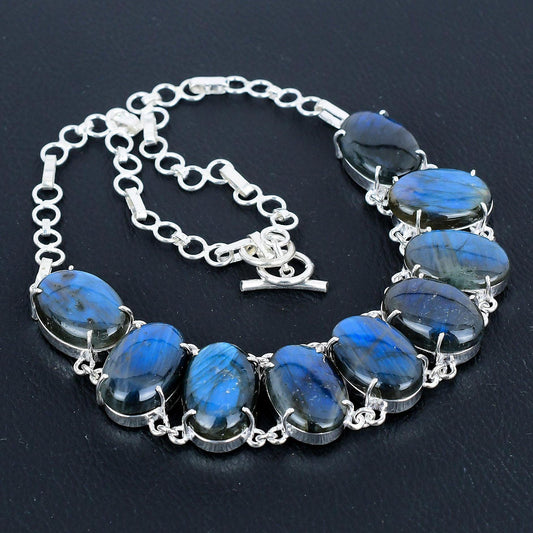 Sterling Silver Labradorite Necklace