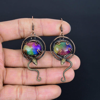 Rainbow Quartz Gemstone Earrings
