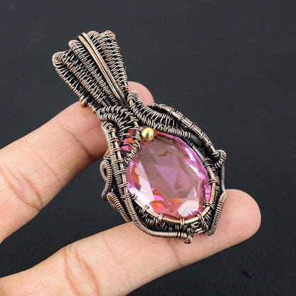 Pink Kunzite Gemstone Pendant