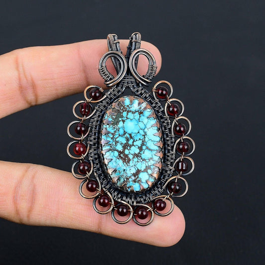 Blue Turquoise Gemstone Pendant