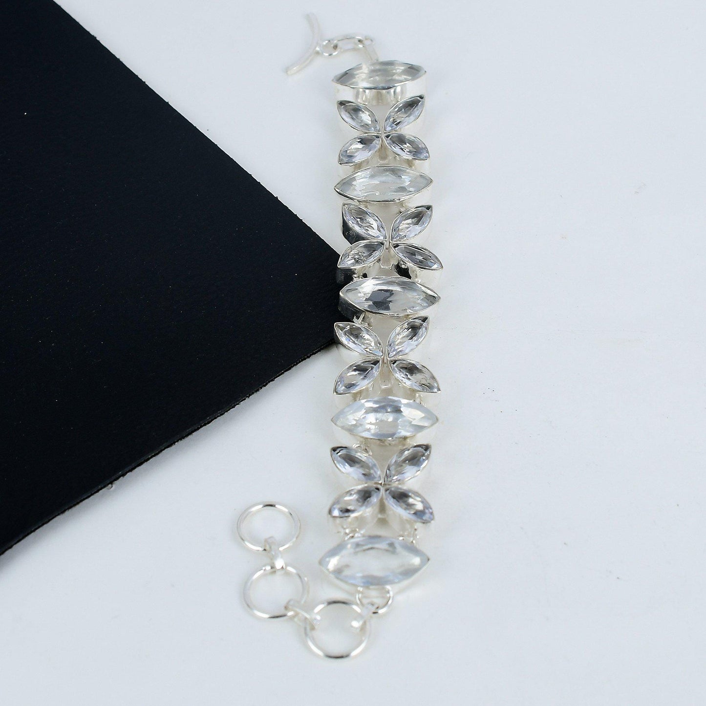 White Topaz Gemstone Bracelet