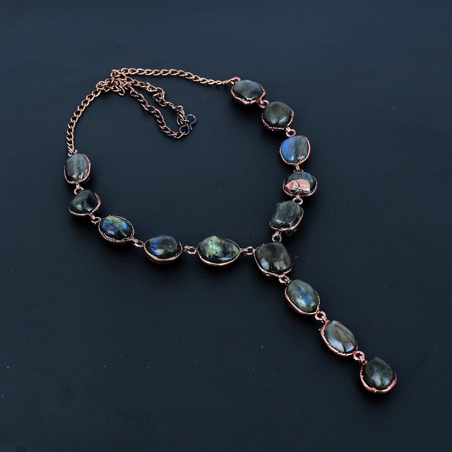 Blue Labradorite Gemstone Necklace
