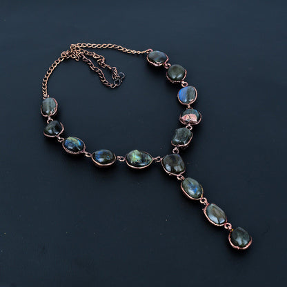 Blue Labradorite Gemstone Necklace