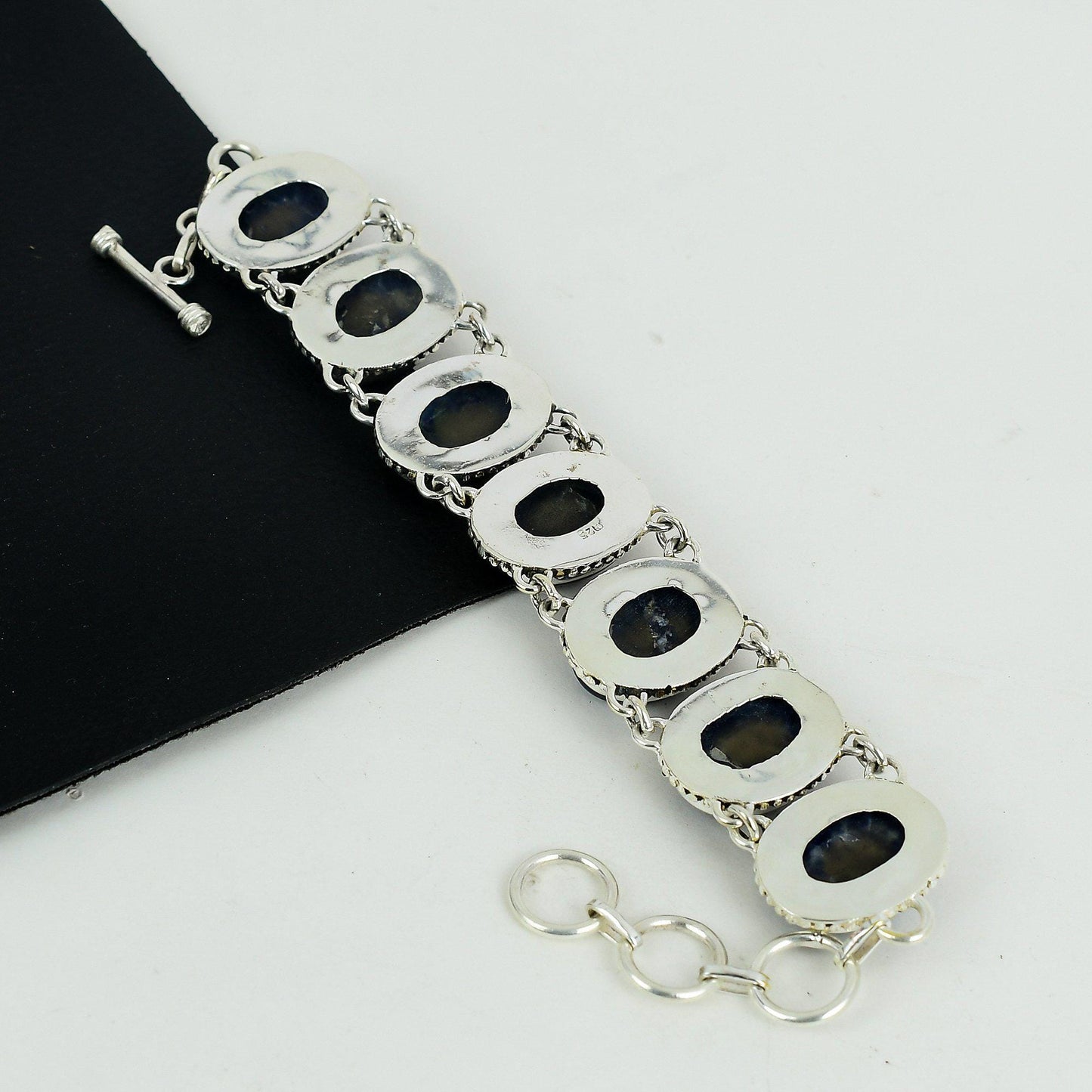 Blue Sodalite Sterling Silver Bracelet