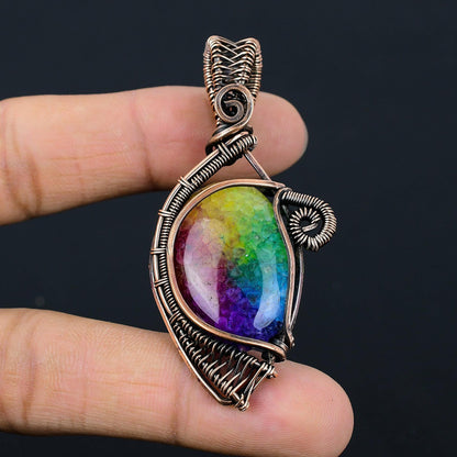 Rainbow Solar Quartz Gemstone Pendant