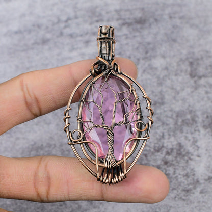 Pink Kunzite Gemstone Pendant
