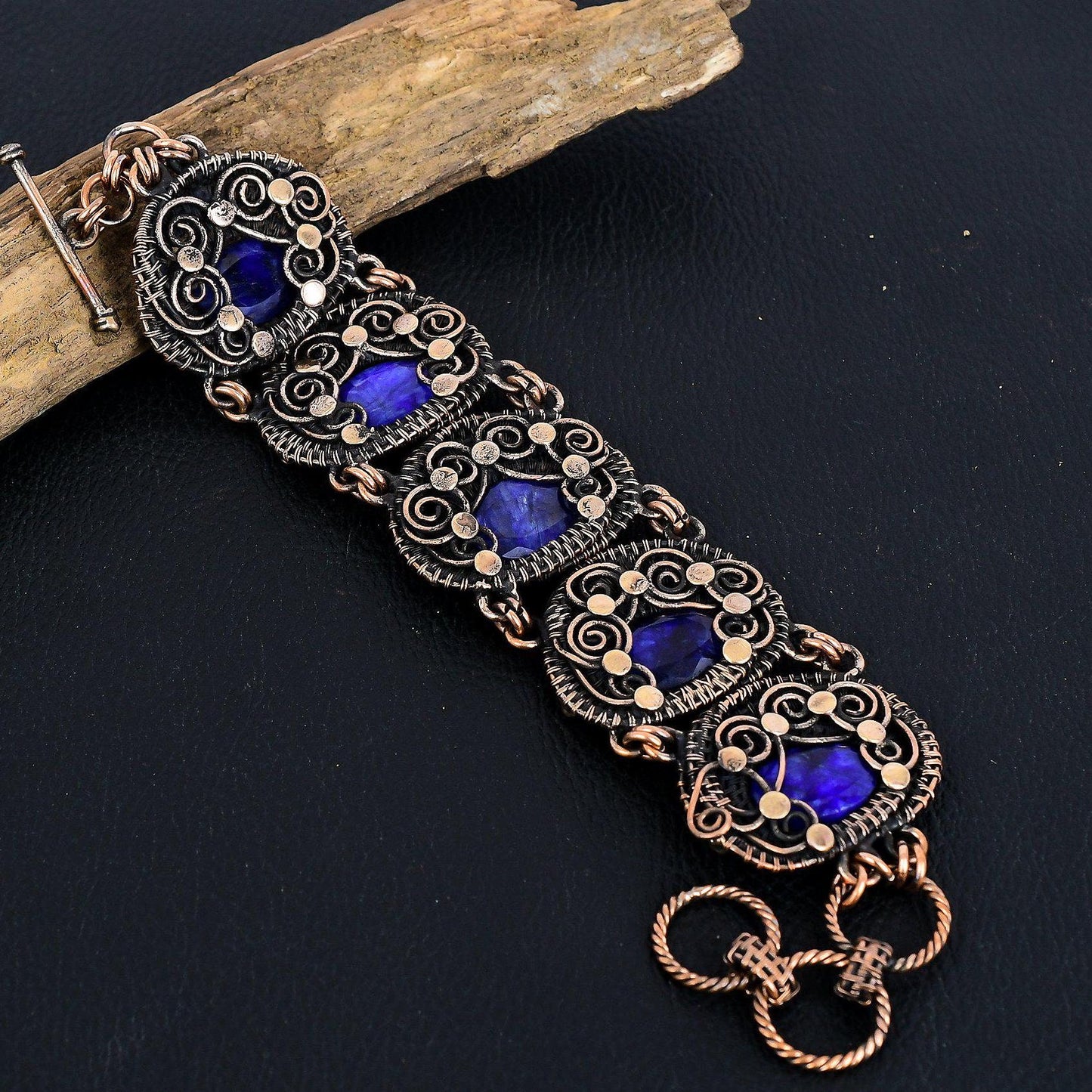 Blue Sapphire Gemstone Bracelet