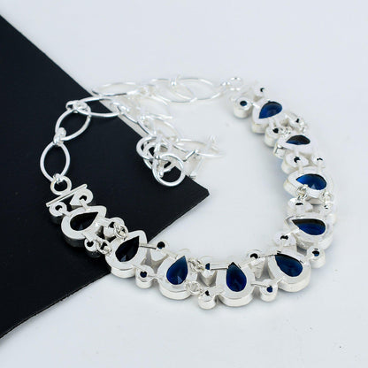 Blue Tanzanite Gemstone Necklace