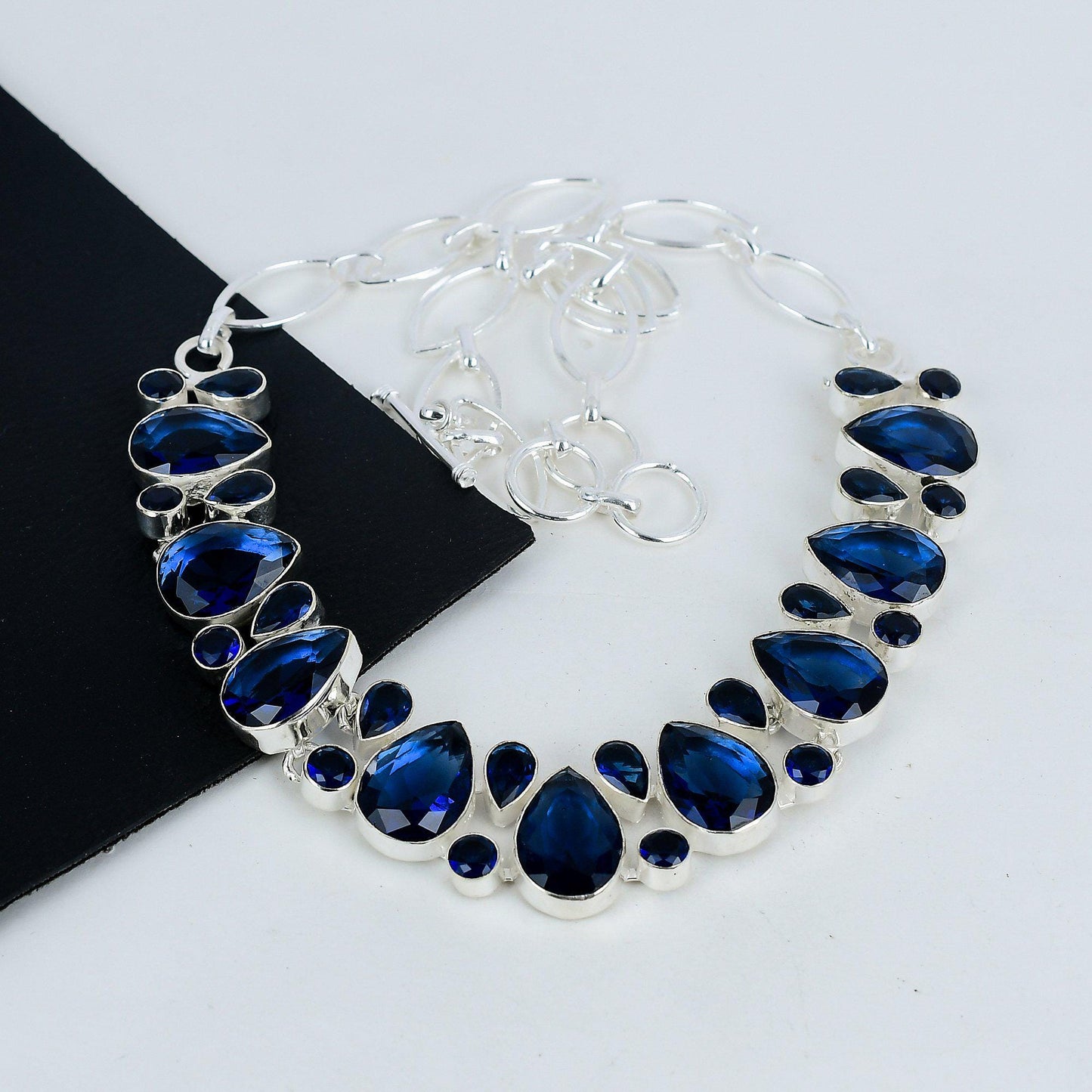 Blue Tanzanite Gemstone Necklace