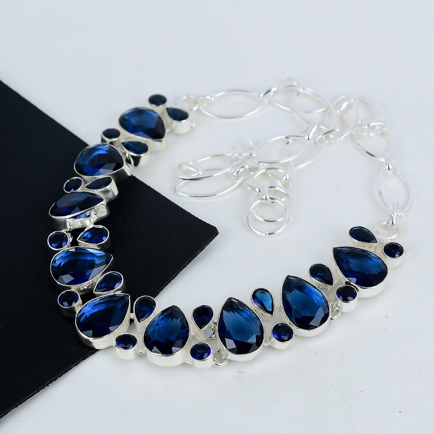 Blue Tanzanite Gemstone Necklace