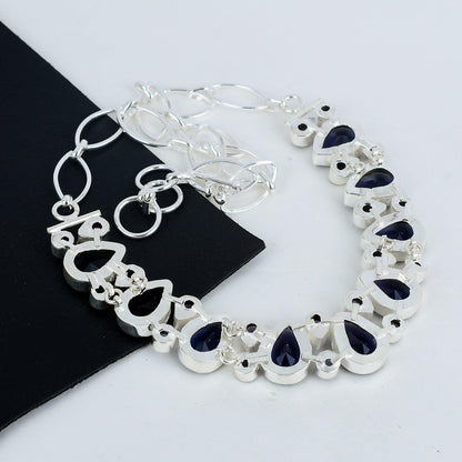 Purple Amethyst Sterling Silver Necklace