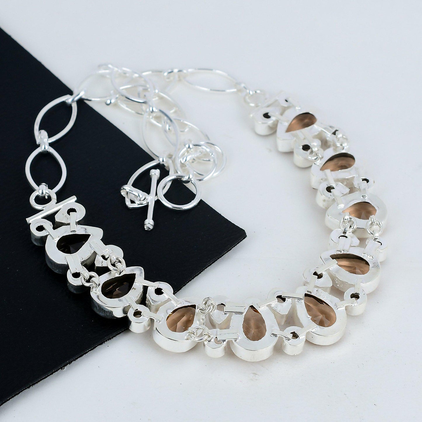 Pink Morganite Silver Necklace