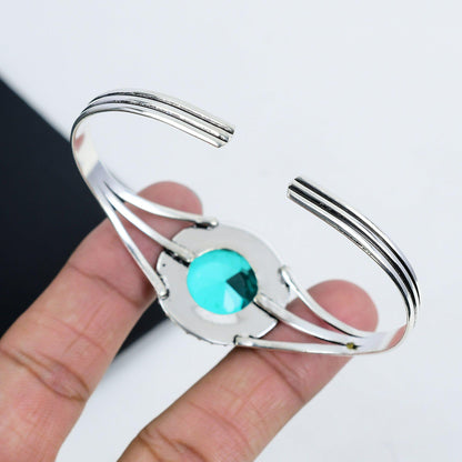 Green Apatite Gemstone Bangle