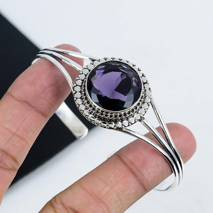 Purple Amethyst Gemstone Bangle