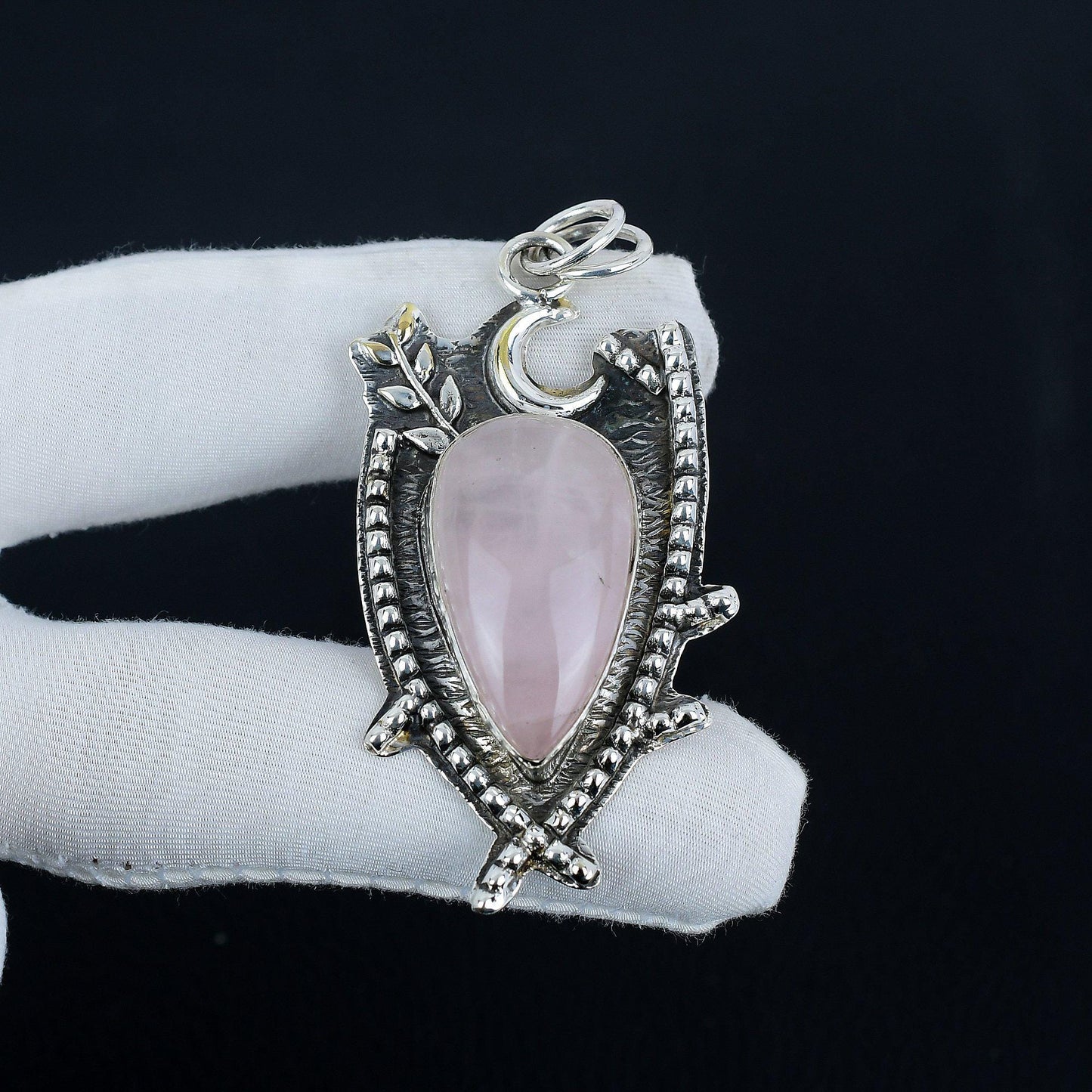 Pink Rose Quartz Pendant