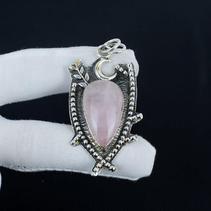 Pink Rose Quartz Pendant