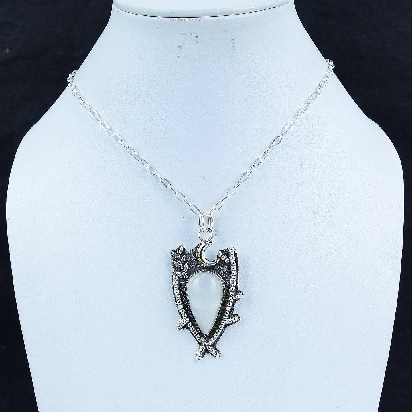 White Scolecite Gemstone Pendant